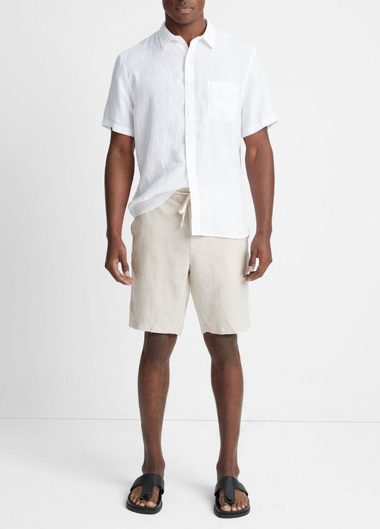 VINCE Men Hemp Drawstring Short in Shorts PUMICE ROCK