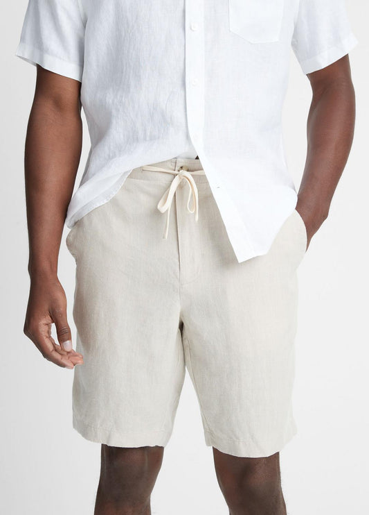 VINCE Men Hemp Drawstring Short in Shorts PUMICE ROCK
