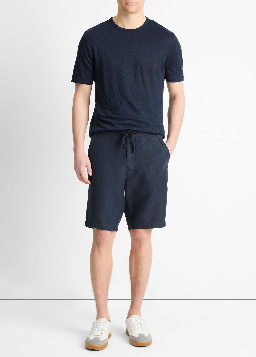VINCE Men Hemp Drawstring Short in Shorts COASTAL BLUE