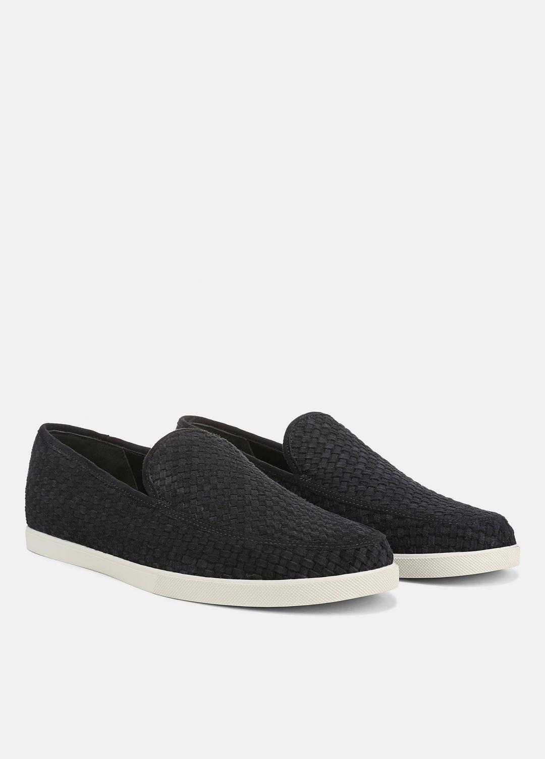 VINCE Men Sonoma Woven Suede Loafer in Loafers COASTAL BLUE