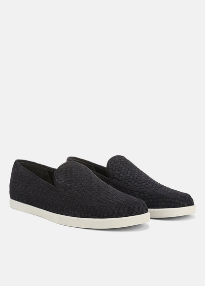 VINCE Men Sonoma Woven Suede Loafer in Loafers COASTAL BLUE