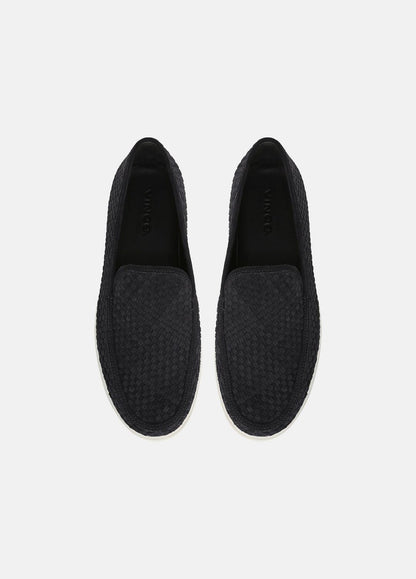 VINCE Men Sonoma Woven Suede Loafer in Loafers COASTAL BLUE