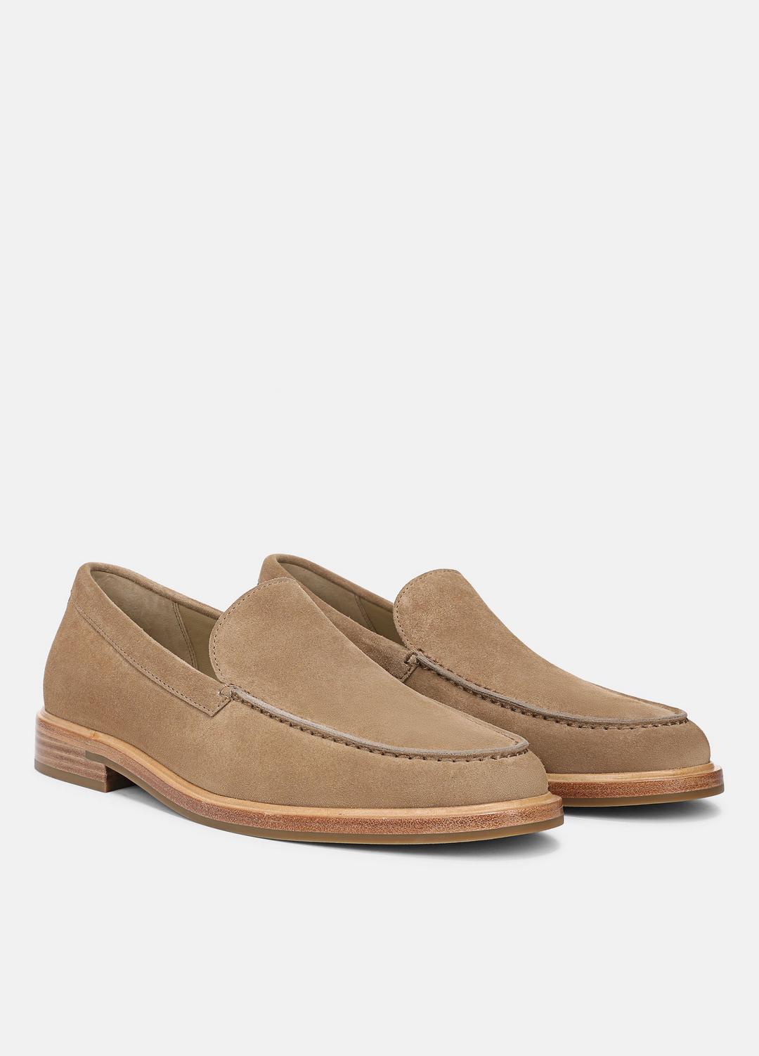 VINCE Men Grant Suede Loafer in Loafers NEW CAMEL