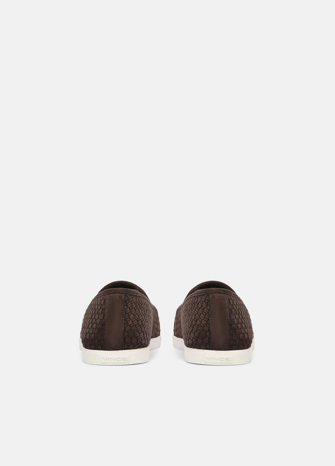VINCE Men Sonoma Woven Suede Loafer in Loafers COCOA BROWN
