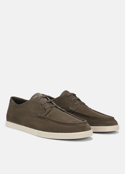 VINCE Men Spencer Suede Oxford in Loafers DARK ROAST