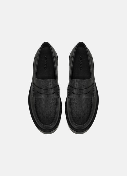 VINCE Men Delmore Leather Lug-Sole Loafer in Loafers BLACK