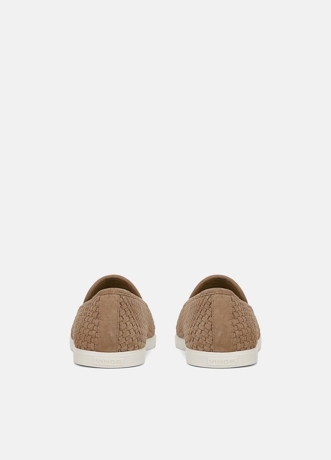 VINCE Men Sonoma Woven Suede Loafer in Loafers NEW CAMEL