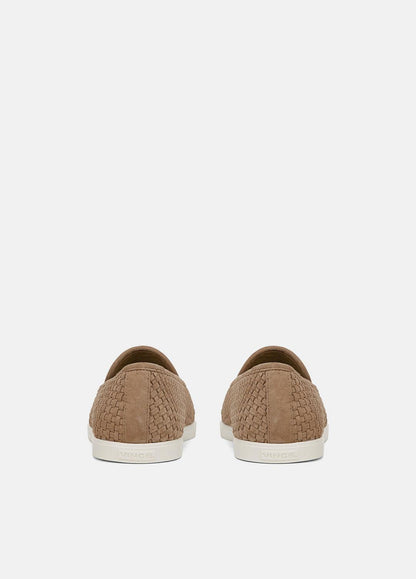 VINCE Men Sonoma Woven Suede Loafer in Loafers NEW CAMEL