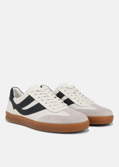 VINCE Men Oasis Leather Sneaker in Sneakers MILK/NIGHT BLUE