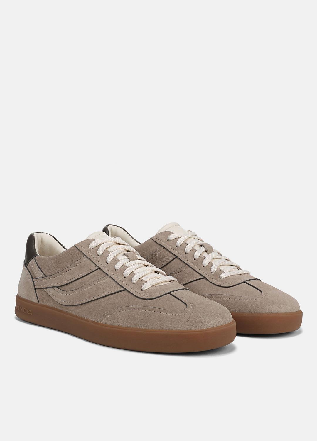 VINCE Men Oasis Contrast-Edge Suede & Leather Sneaker in Sneakers SANDSTORM/COCOA BROWN