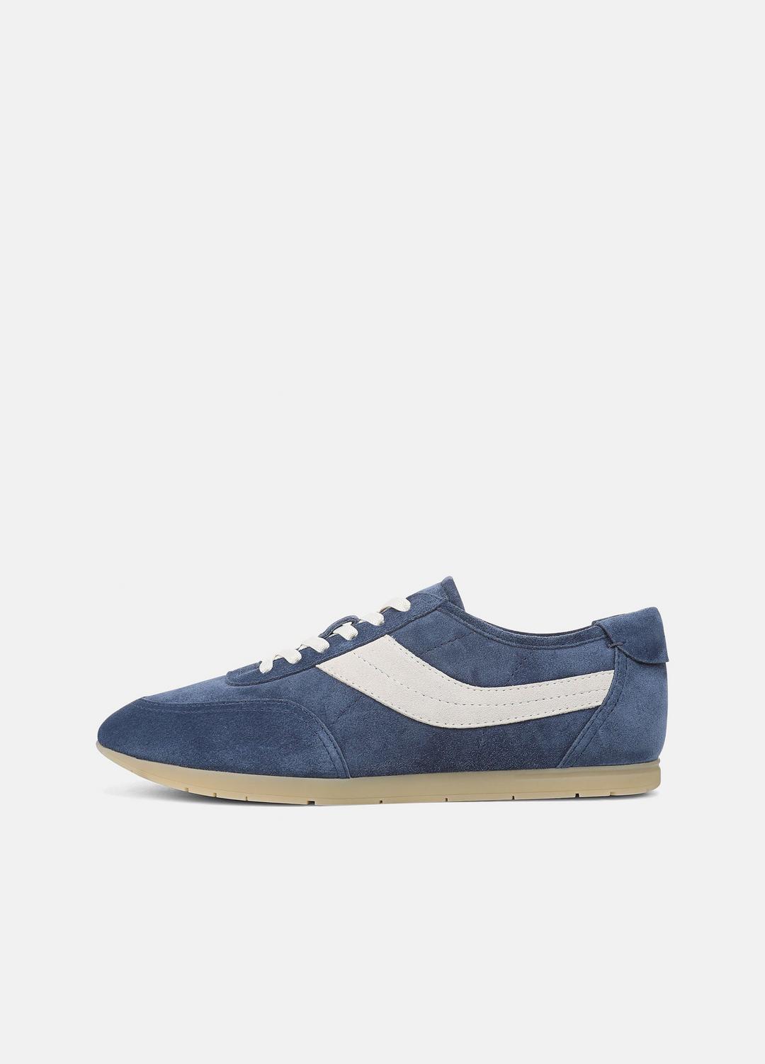 VINCE Men LA Suede & Leather Runner Sneaker in Sneakers HEATHER RIPPLE/HORCHATA