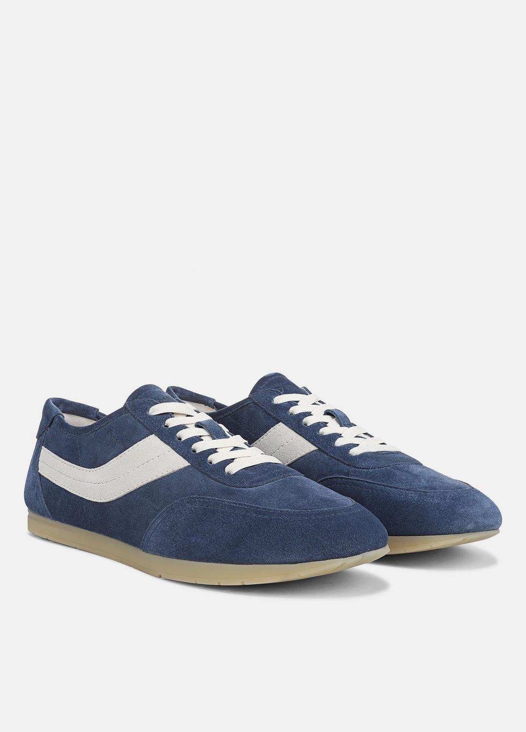 VINCE Men LA Suede & Leather Runner Sneaker in Sneakers HEATHER RIPPLE/HORCHATA