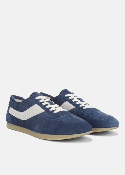 VINCE Men LA Suede & Leather Runner Sneaker in Sneakers HEATHER RIPPLE/HORCHATA