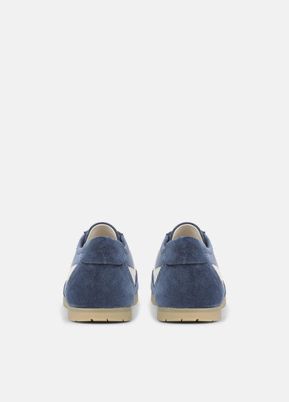 VINCE Men LA Suede & Leather Runner Sneaker in Sneakers HEATHER RIPPLE/HORCHATA