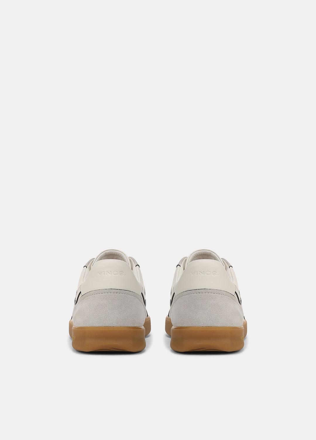 VINCE Men Oasis Contrast-Edge Leather & Suede Sneaker in Sneakers HORCHATA/PEBBLE WHITE