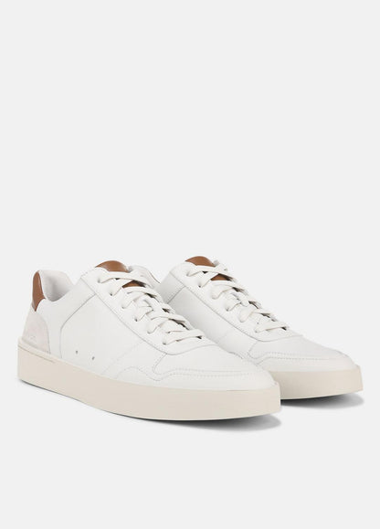 VINCE Men Peyton Leather Lace-Up Sneaker in Sneakers CHALK WHITE