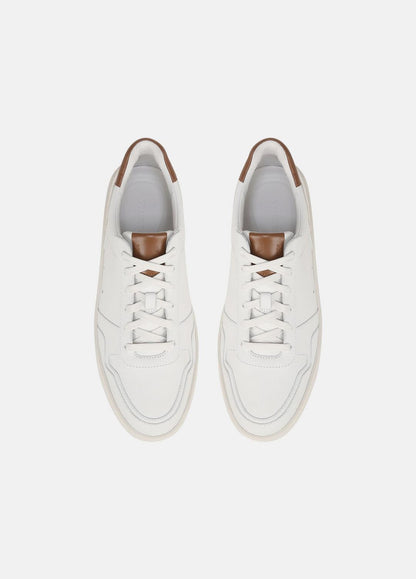 VINCE Men Peyton Leather Lace-Up Sneaker in Sneakers CHALK WHITE