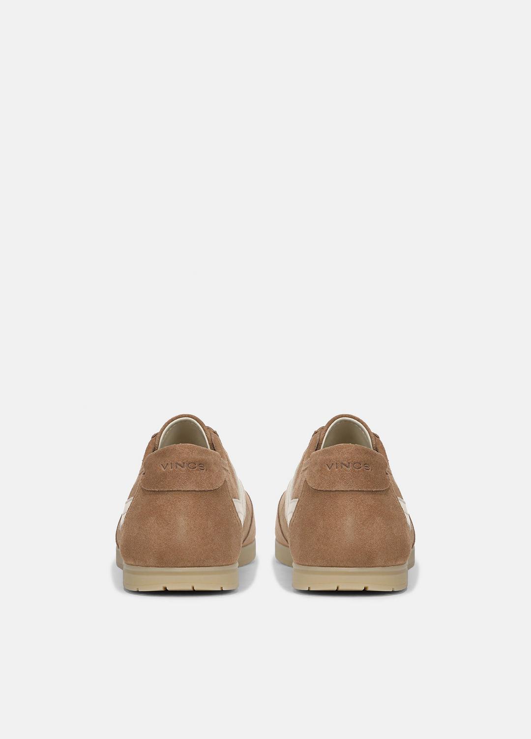 VINCE Men LA Suede & Leather Runner Sneaker in Sneakers BIRCHWOOD/MOONLIGHT
