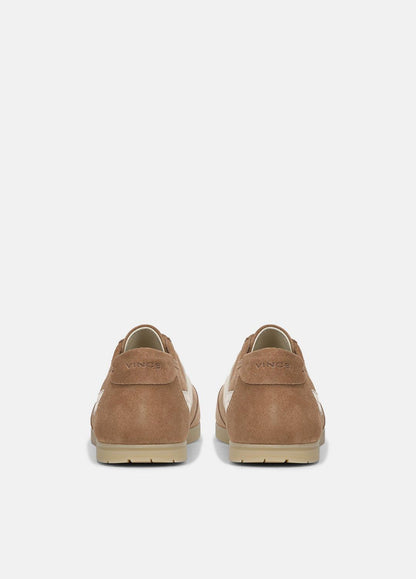 VINCE Men LA Suede & Leather Runner Sneaker in Sneakers BIRCHWOOD/MOONLIGHT