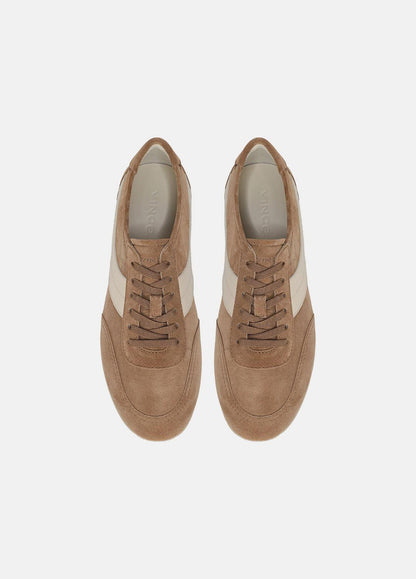 VINCE Men LA Suede & Leather Runner Sneaker in Sneakers BIRCHWOOD/MOONLIGHT