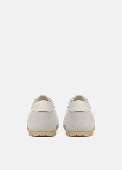 VINCE Men LA Leather & Suede Runner Sneaker in Sneakers HORCHATA/PEBBLE WHITE