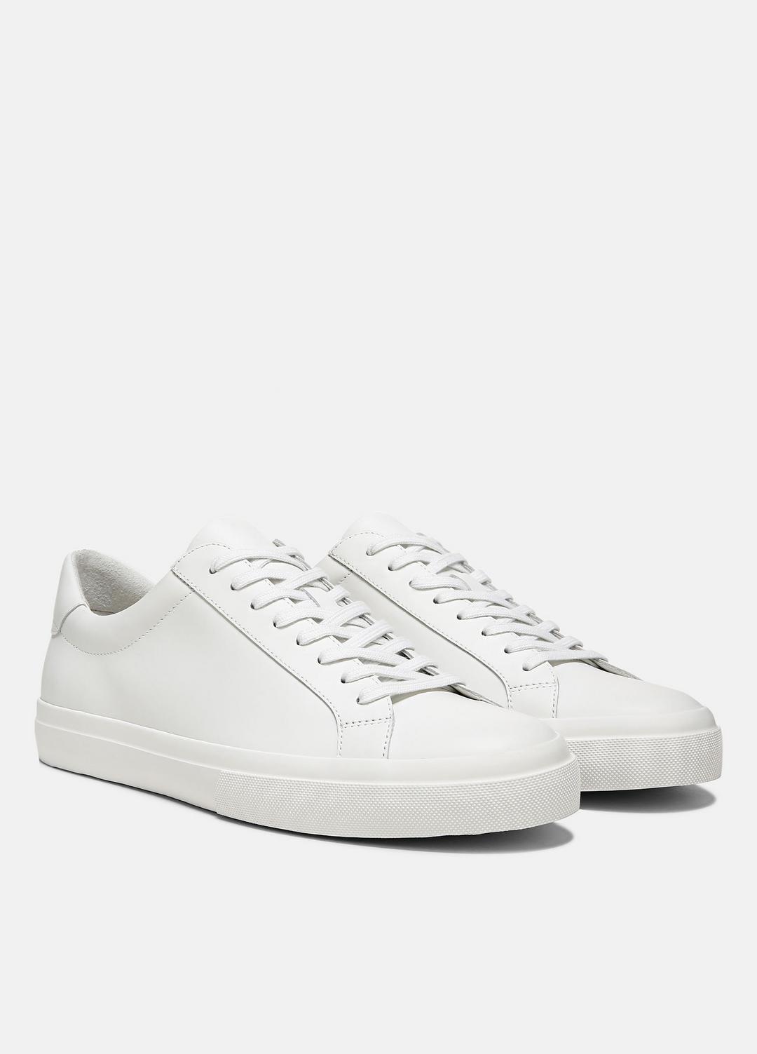 VINCE Men Fulton Leather Sneaker in Sneakers WHITE
