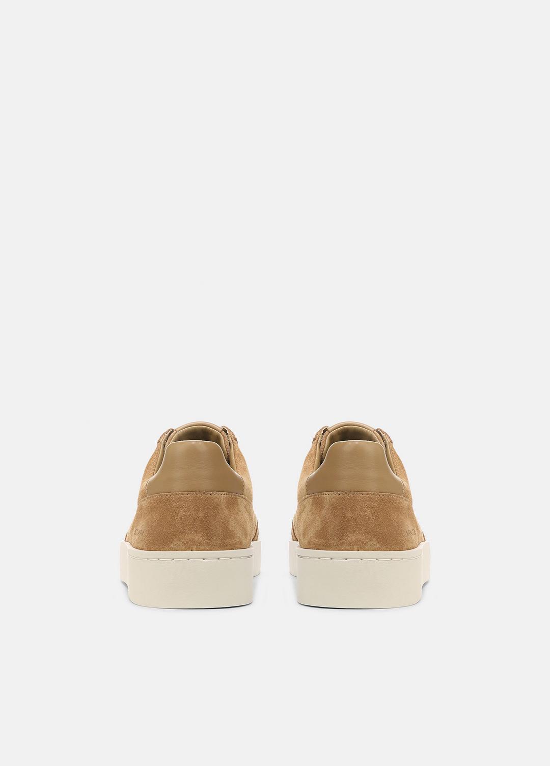 VINCE Men Peyton Leather Lace-Up Sneaker in Sneakers NEW CAMEL