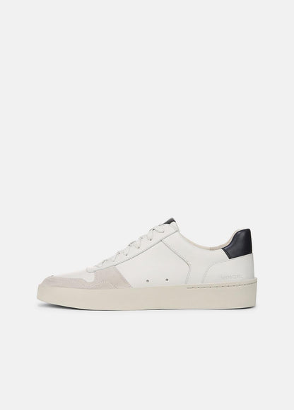 VINCE Men Peyton Leather Sneaker in Sneakers CHALK WHITE/HORCHATA/NIGHT BLUE