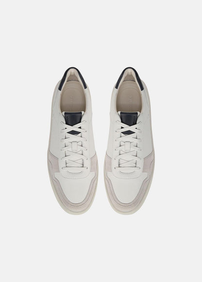 VINCE Men Peyton Leather Sneaker in Sneakers CHALK WHITE/HORCHATA/NIGHT BLUE