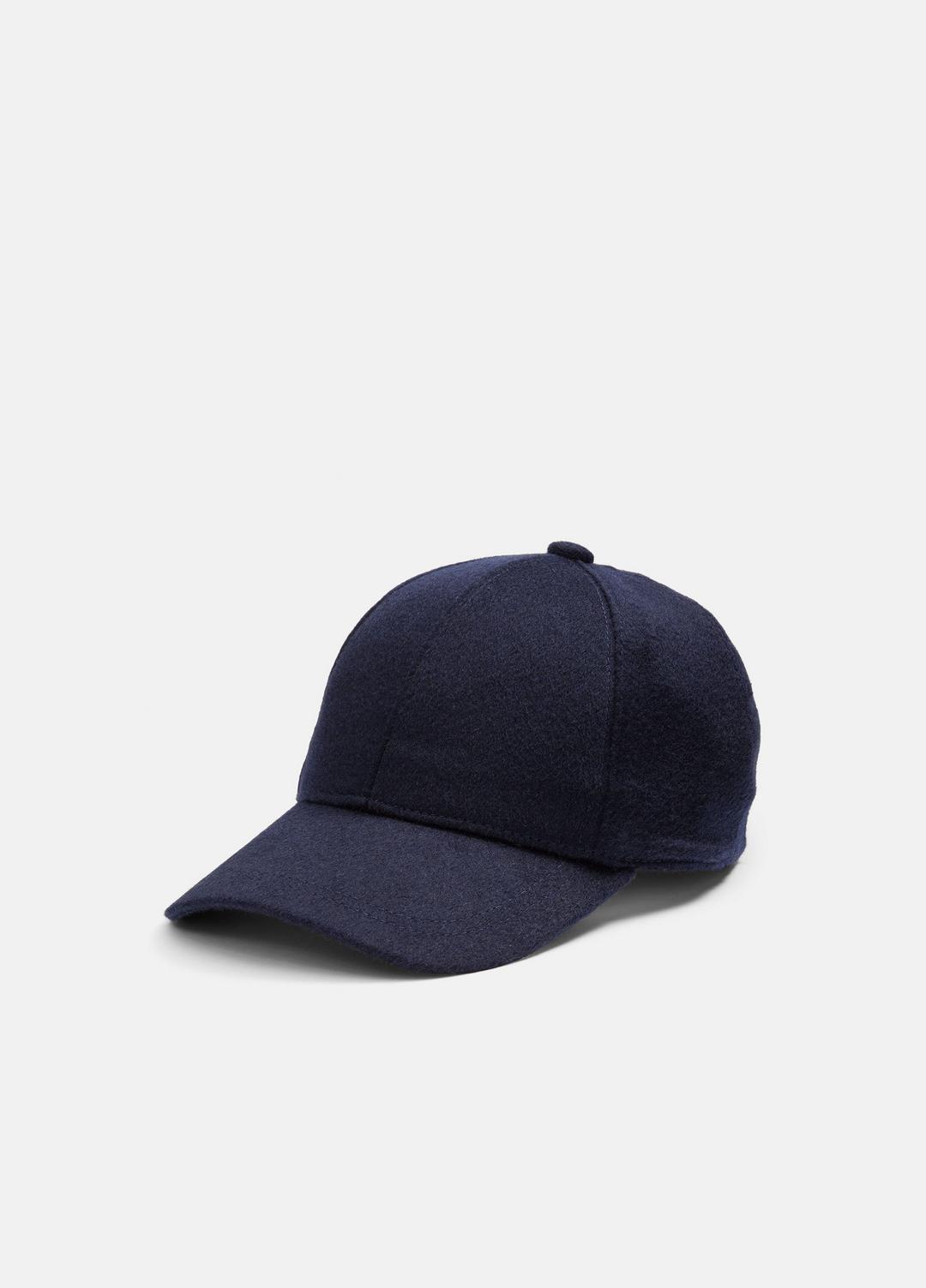 VINCE Men Cashmere Baseball Cap in Scarves & Hats COASTAL BLUE