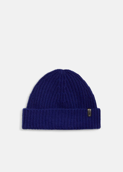 VINCE Men Cashmere Shaker-Stitch Beanie in Scarves & Hats SAPPHIRE