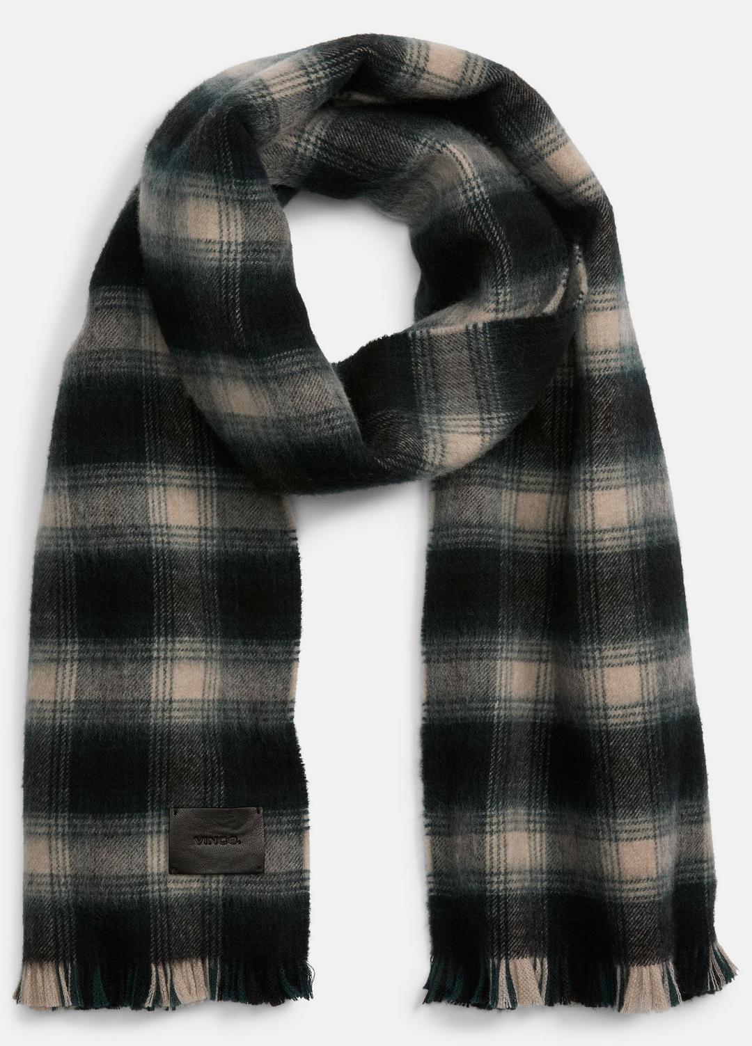 VINCE Men Brushed Plaid Wool Scarf in Scarves & Hats COUNTRY RACER
