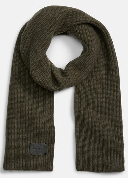 VINCE Men Cashmere Shaker-Stitch Scarf in Scarves & Hats HEATHER OLIVE