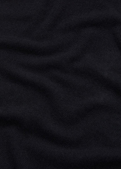 VINCE Men Herringbone Cashmere Scarf in Scarves & Hats BLACK