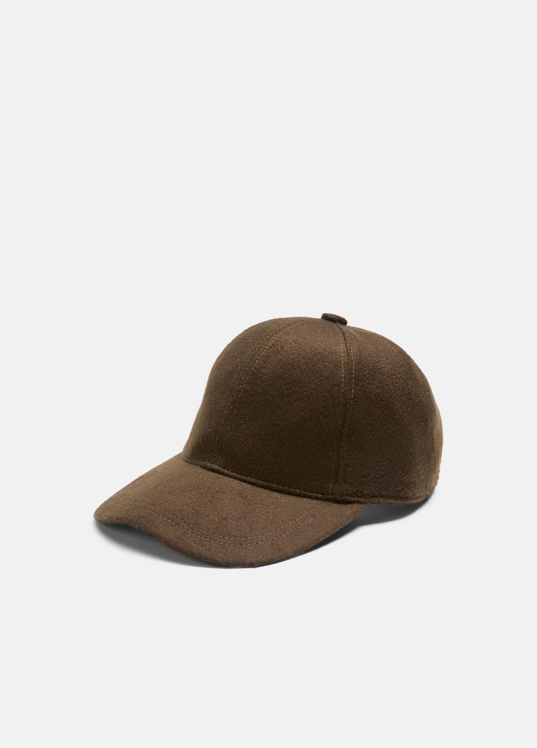 VINCE Men Cashmere Baseball Cap in Scarves & Hats NIGHT MOSS