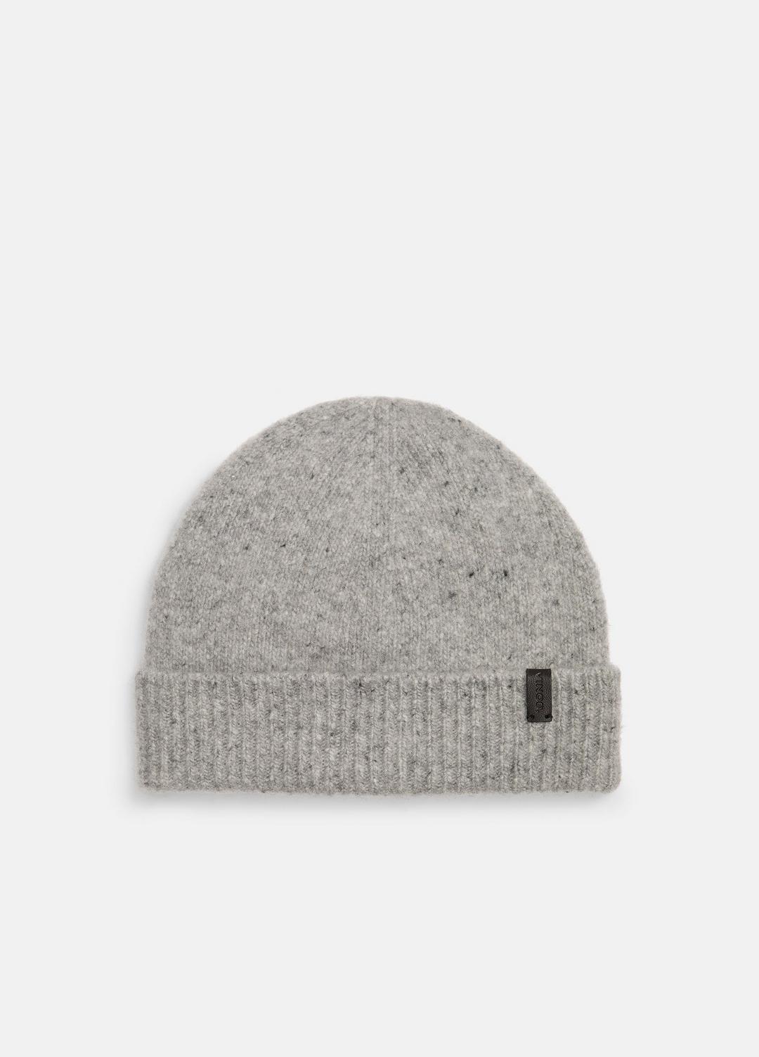 VINCE Men Donegal Cashmere Beanie in Scarves & Hats GREY