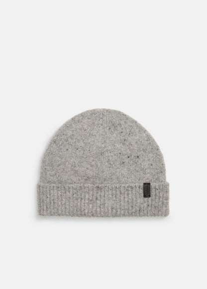 VINCE Men Donegal Cashmere Beanie in Scarves & Hats GREY