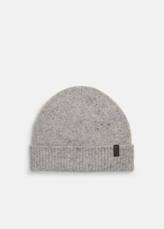 VINCE Men Donegal Cashmere Beanie in Scarves & Hats GREY