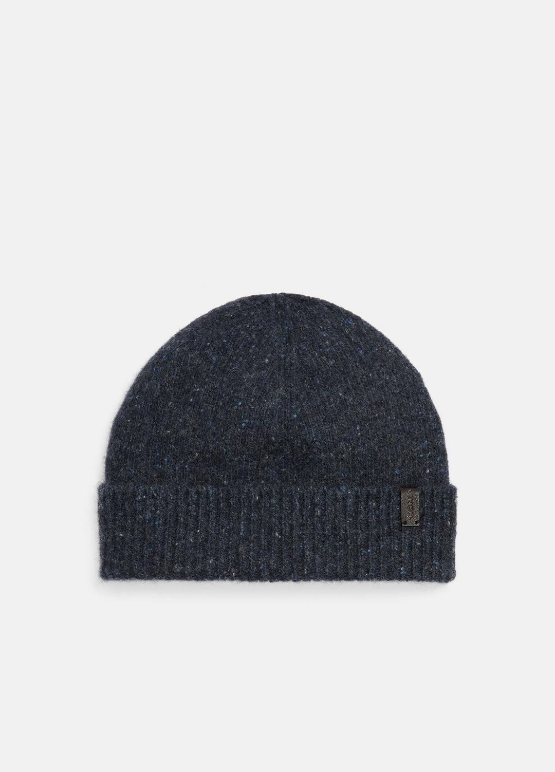 VINCE Men Donegal Cashmere Beanie in Scarves & Hats INDIGO