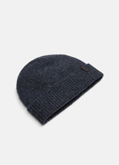 VINCE Men Donegal Cashmere Beanie in Scarves & Hats INDIGO