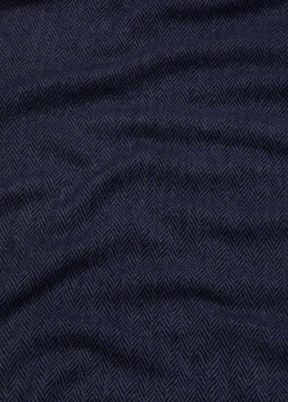 VINCE Men Herringbone Cashmere Scarf in Scarves & Hats COASTAL BLUE/IRIS BLUE
