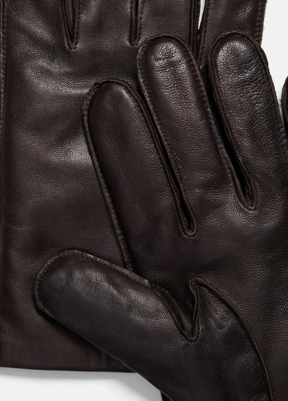 VINCE Men Classic Cashmere-Lined Leather Glove in Gloves ESPRESSO