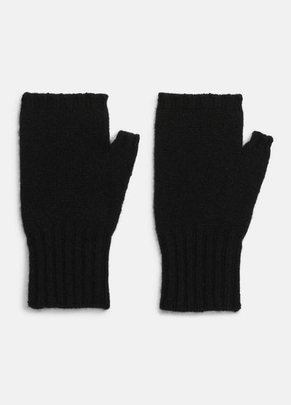 VINCE Men Cashmere Hand Warmers in Gloves BLACK