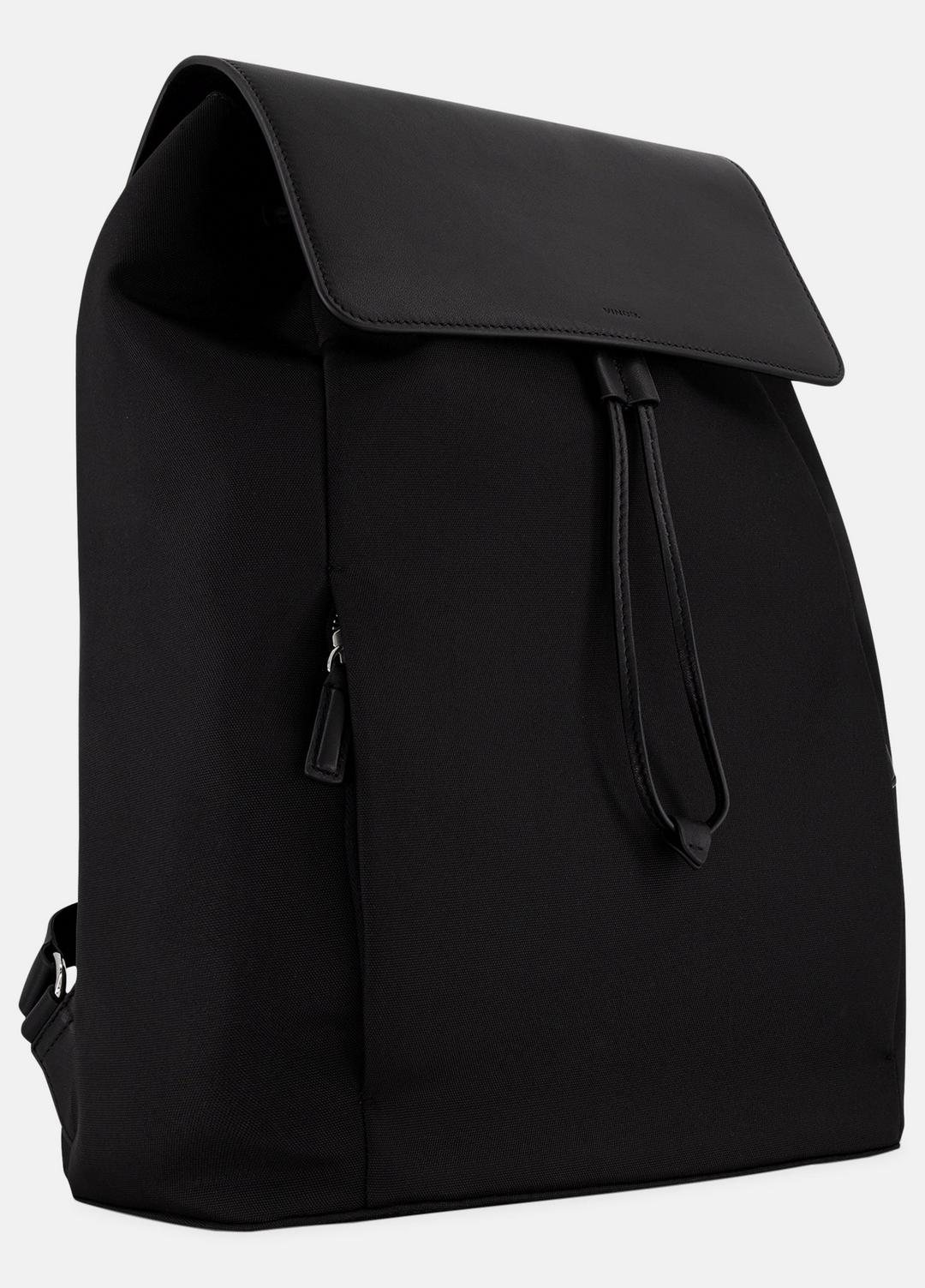 VINCE Men Drayton Nylon Flap Backpack in Bags BLACK