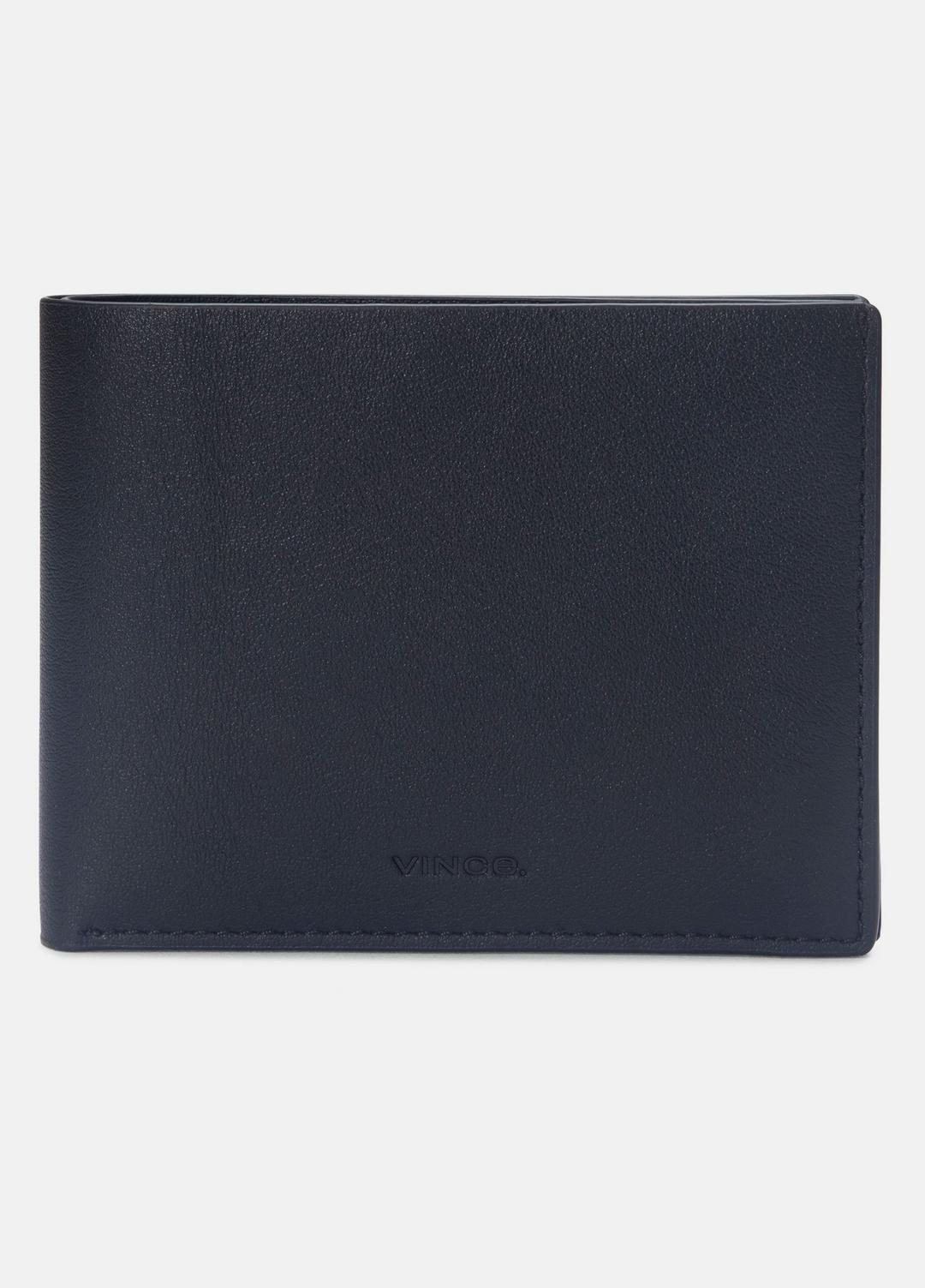 VINCE Men Nappa Leather Bifold Wallet in Bags BLACK