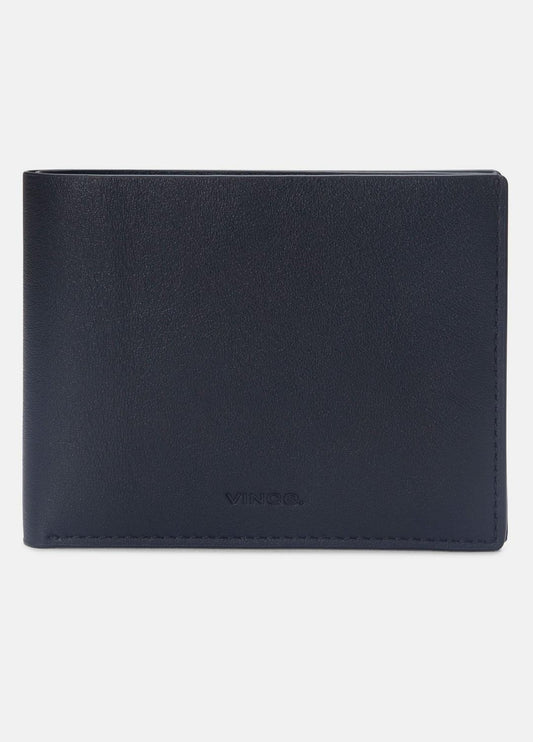 VINCE Men Nappa Leather Bifold Wallet in Bags BLACK
