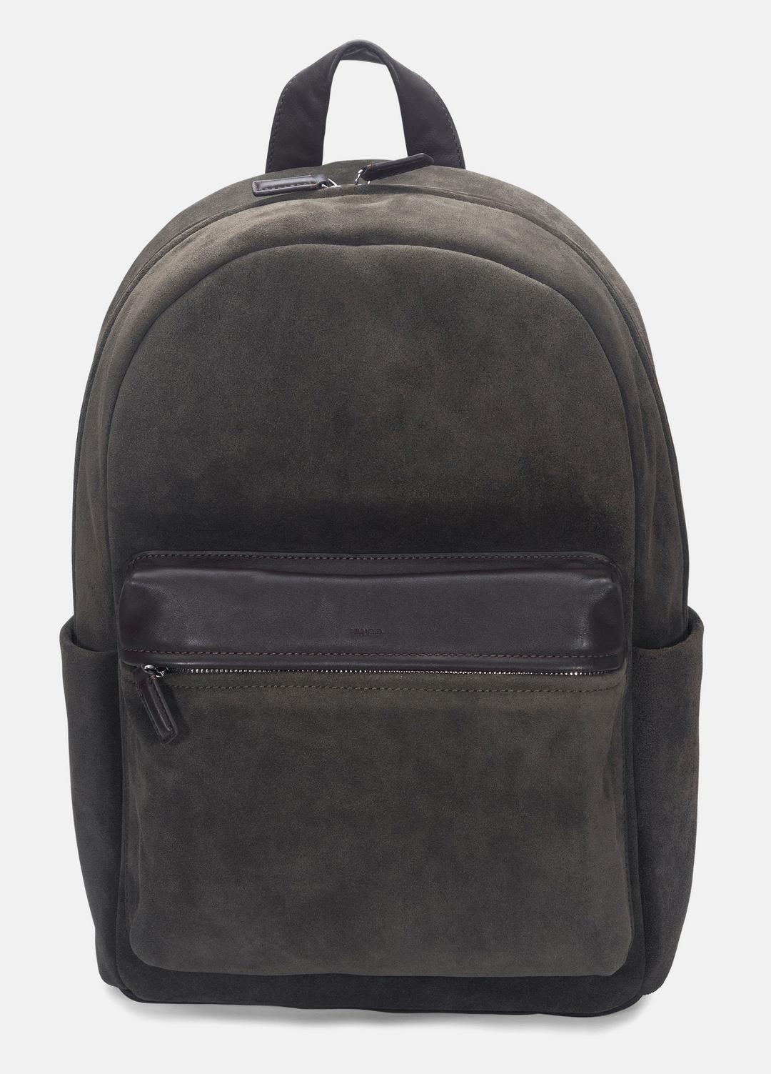 VINCE Men Cavalor Suede Backpack in Bags DRIVER GREEN