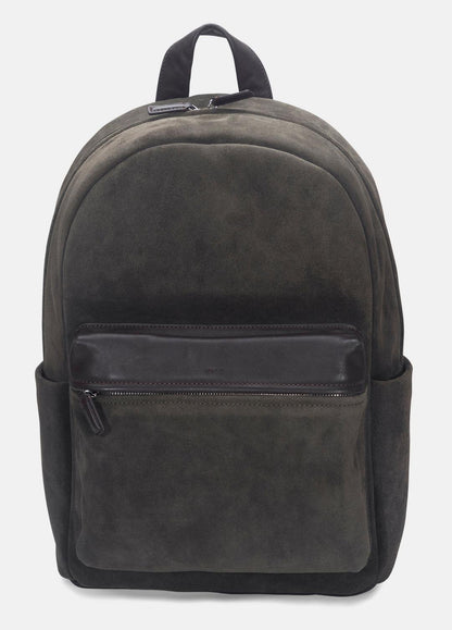 VINCE Men Cavalor Suede Backpack in Bags DRIVER GREEN