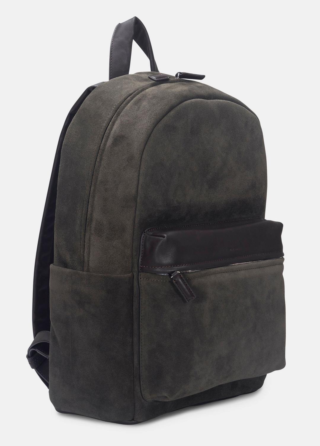 VINCE Men Cavalor Suede Backpack in Bags DRIVER GREEN