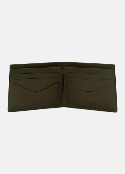 VINCE Men Suede Bifold Wallet in Bags DRIVER GREEN